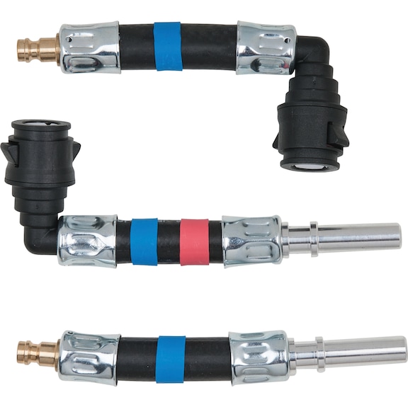 3-piece adapter set SAE 10 x 30 mm (blue) - Adapter (standard part, toolmaking)