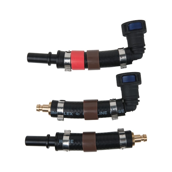 Adapter set, 3-piece, 11.8 x 25 mm (brown) - Adapter (standard part, toolmaking)