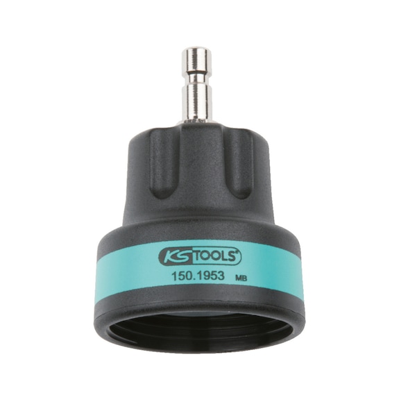 Cooling system adapter M46 x 3.0, turquoise - Coolant circuit (automotive, assembly, other)