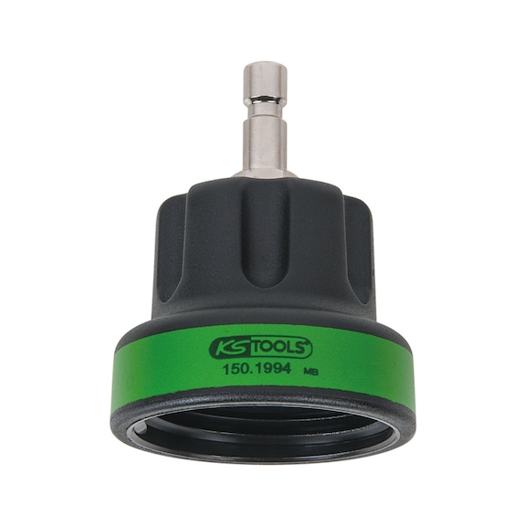 Cooling system bayonet adapter, No. 22, IG M45x3, moss green - Coolant circuit (automotive, assembly, other)