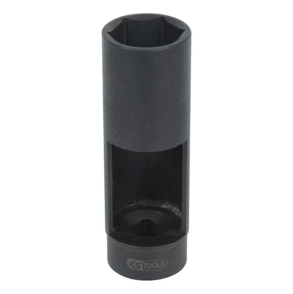 KS TOOLS 1/2 inch injection nozzle socket, hexagonal, 27 mm - Additional socket wrench insert (hexagonal)