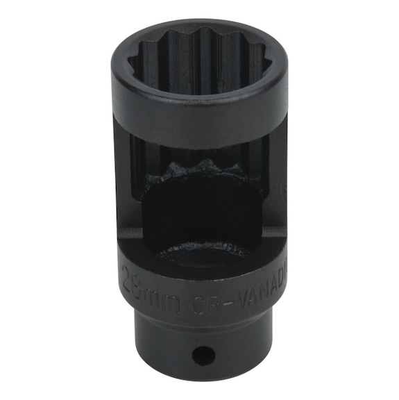 1/2 inch injection nozzle socket, SW28mm - Additional socket wrench insert (hexagonal)