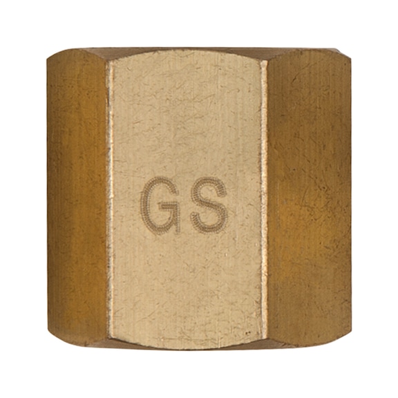 Adapter piece, 5/8 inch x 18 internal thread on both sides - Adapter (standard part, toolmaking)