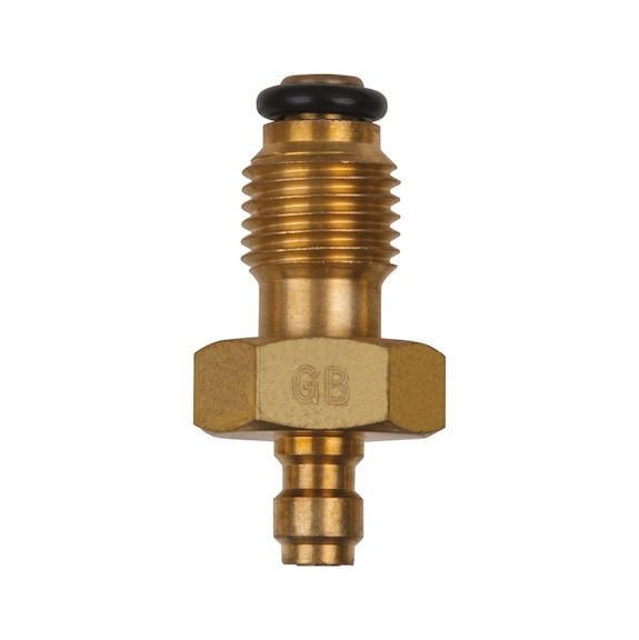 Adapter piece M14x1.5 external thread and 1/4 inch hose connection with sealing ring - Adapter (standard part, toolmaking)
