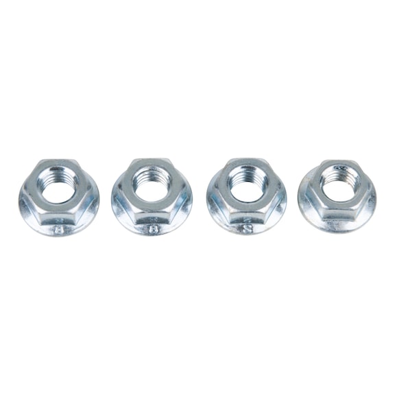 Band nut M8 (4 pieces) - Clutch (motor vehicles, other)