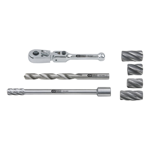 ABS sensor reamer set, 7-piece - Brake system (automotive, other)