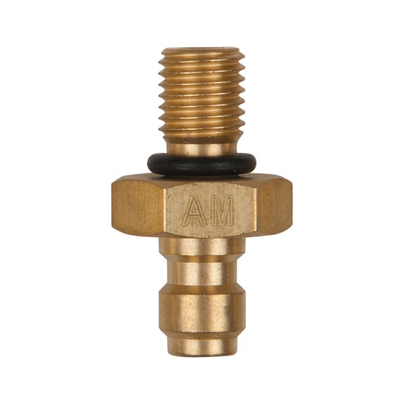 KS TOOLS Adapter piece M8x1.0 external thread and 1/4 inch hose connection with sealing ring - Fuel system (automotive, assembly, other)
