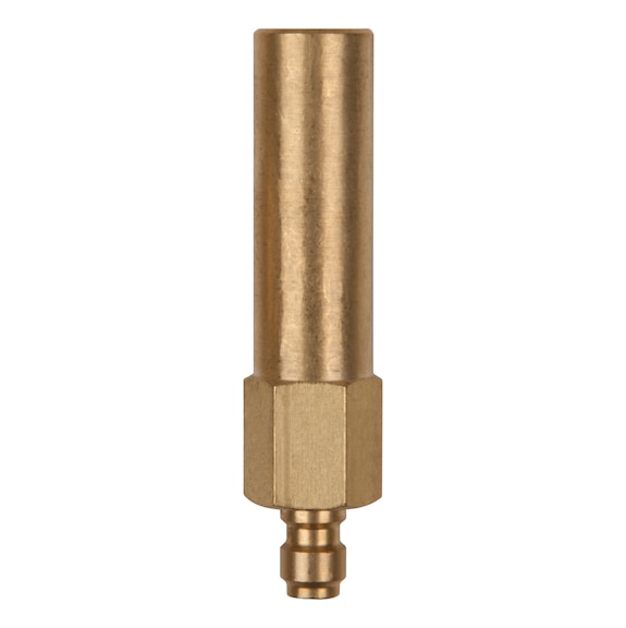 Adapter piece (long) M8x1.0 internal thread and 1/4 inch hose connection - Fuel system (automotive, assembly, other)