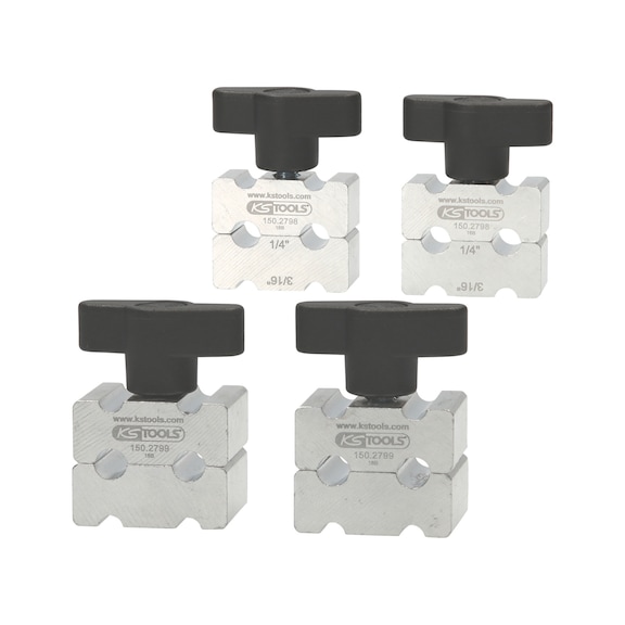 Brake line bending tool set, 4-piece - Bender