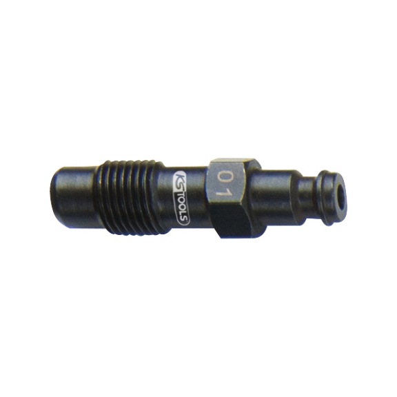 KS TOOLS Gl&uuml;hkerzen Adapter, M12x1,25 mit Au&szlig;engewinde, L&auml;nge 47 mm - Adapter (Normalie, Werkzeugbau)