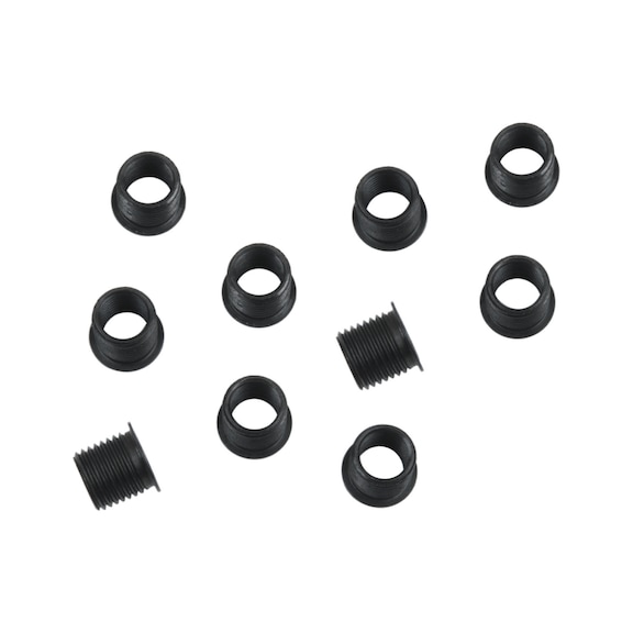 Threaded bushing with collar L=17.5 mm, IG=M14x1.25/AG=M16x1.25 - Bushing