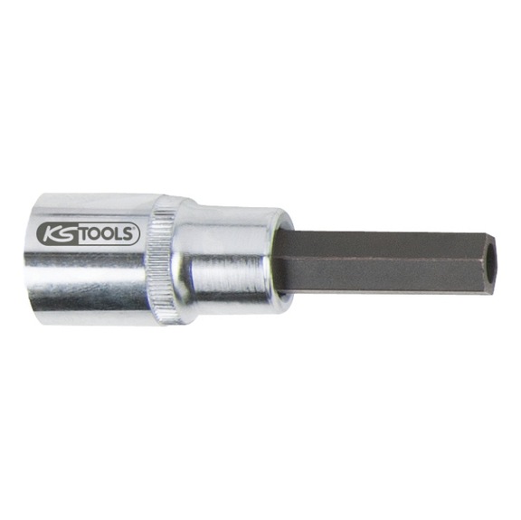 Injector hexagon socket with 10 mm bore, D: 7 mm - Additional socket wrench insert (hexagonal)