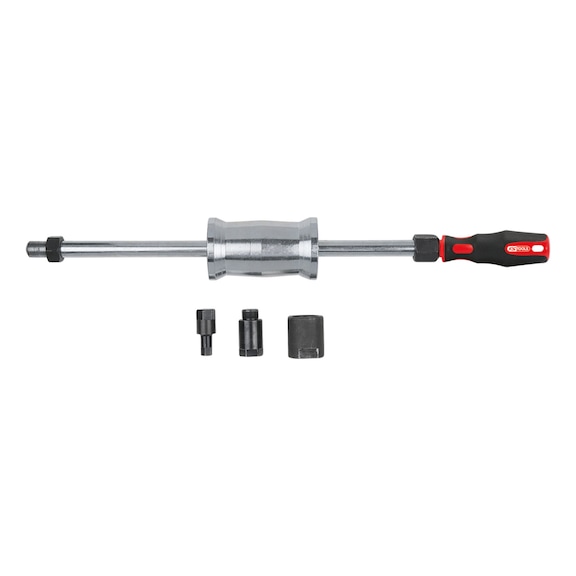 KS TOOLS M27+M17+10 mm injector puller set with 1.5 kg impact weight, 4-piece - Extraction tool (standard parts, toolmaking)