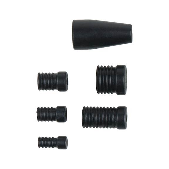 Adapter set, 6-piece, D: 8-10-12-14-18 mm and cone adapter - Tools (miscellaneous)