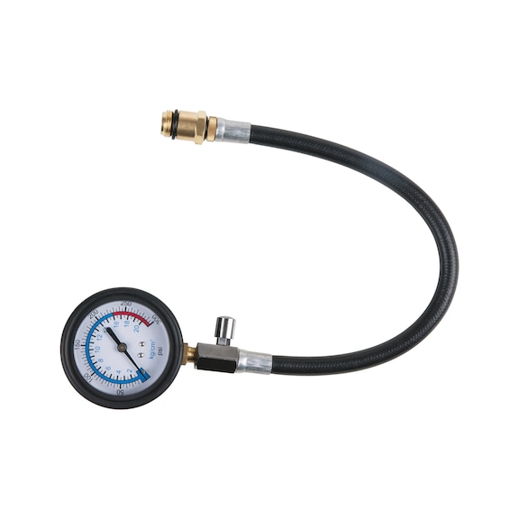 KS TOOLS Kompressionsmanometer 0-20 bar - Kraftstoffsystem (KFZ, Zusammenbau, Sonstige)