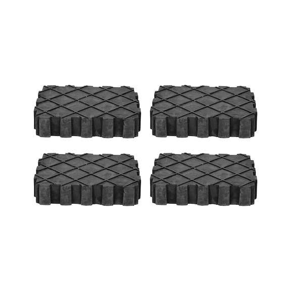 Universal rubber pad set for lifting platforms, 4 pieces - Universal rubber pad for lifting platforms