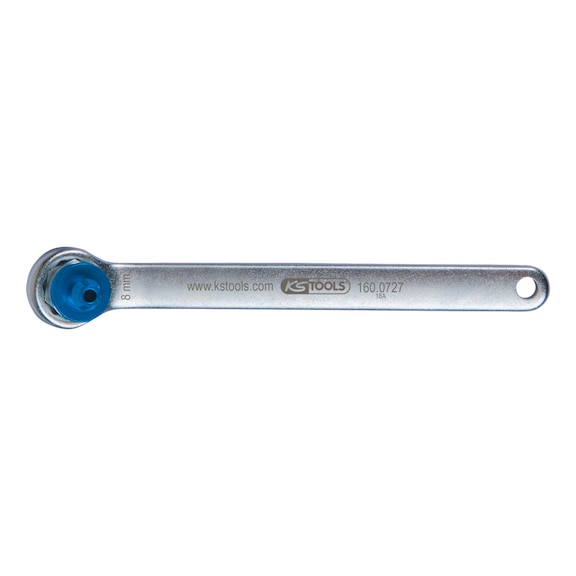 Brake bleeding key, extra short, 8 mm, blue - Brake bleed wrench