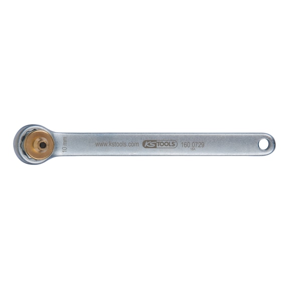 Brake bleeder wrench, extra short, 10 mm, gold - Brake bleed wrench