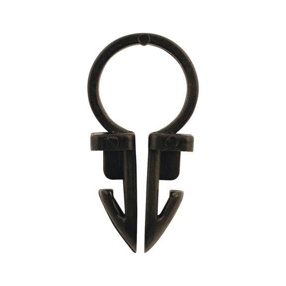 Wire clip wire D: 9.5 mm, pack of 50 - Additional mounting clips