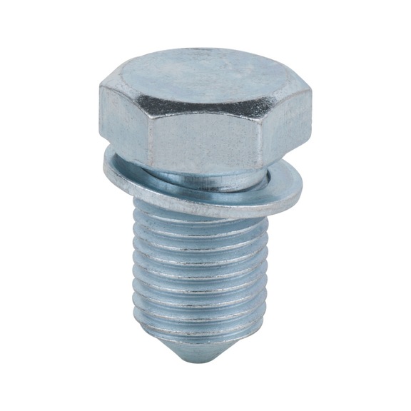Oil drain plug, external hexagon 19 mm, M14x1.5x17.5 mm, pack of 1 - Oil drain plugs