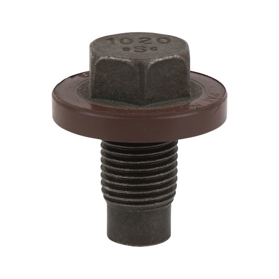 Oil drain plug, external hexagon 16 mm, 1/2 inch UNFx1.25x20 mm, pack of 25 - Oil drain plugs