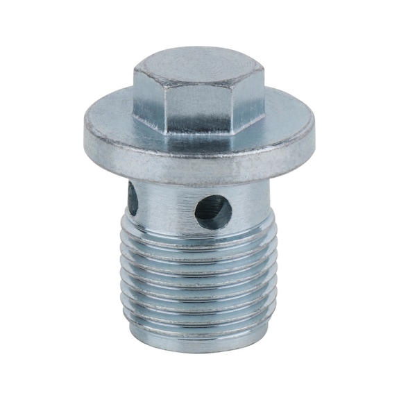 Oil drain plug, external hexagon 13 mm, M18x1.5x21 mm, pack of 10 - Oil drain plugs