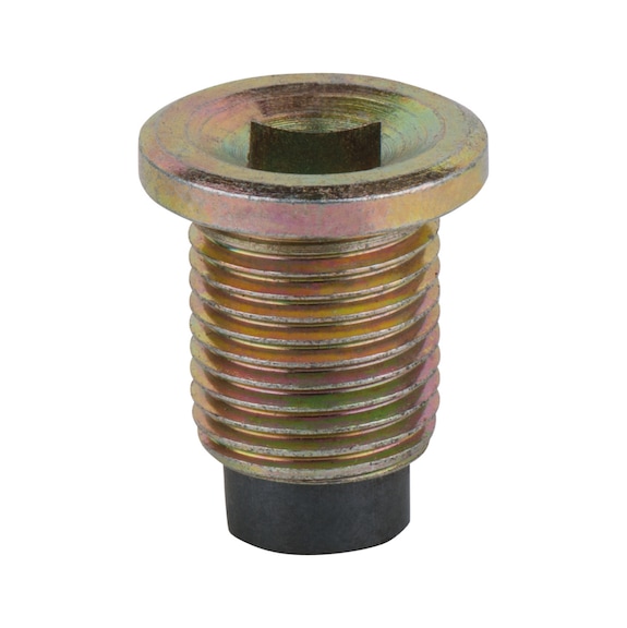 Oil drain plug, internal square 8 mm, M16x1.5x24 mm, pack of 25 - Oil drain plugs