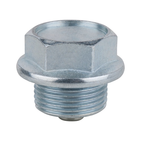 Oil drain plug, external hexagon 24 mm, M22x1.5x14 mm, pack of 10 - Oil drain plugs