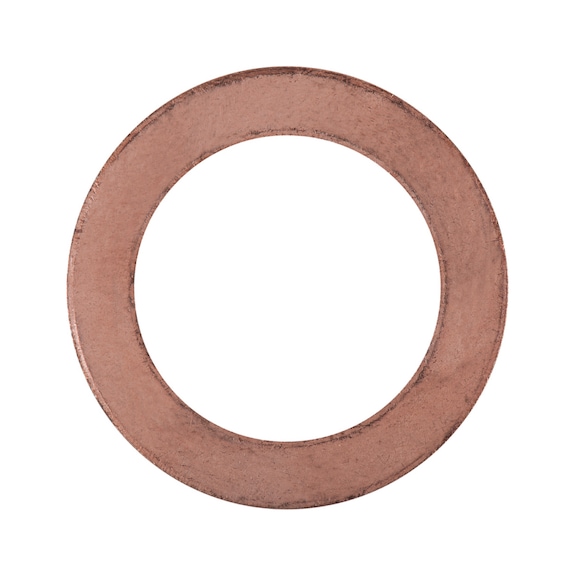 Copper sealing ring, outer diameter: 33 mm, inner diameter: 22 mm, pack of 25 - Seal (other)