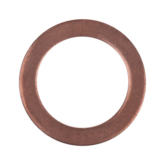 Sealing ring, copper, outer diameter: 26 mm, inner diameter: 18 mm, pack of 25 - Seal (other)