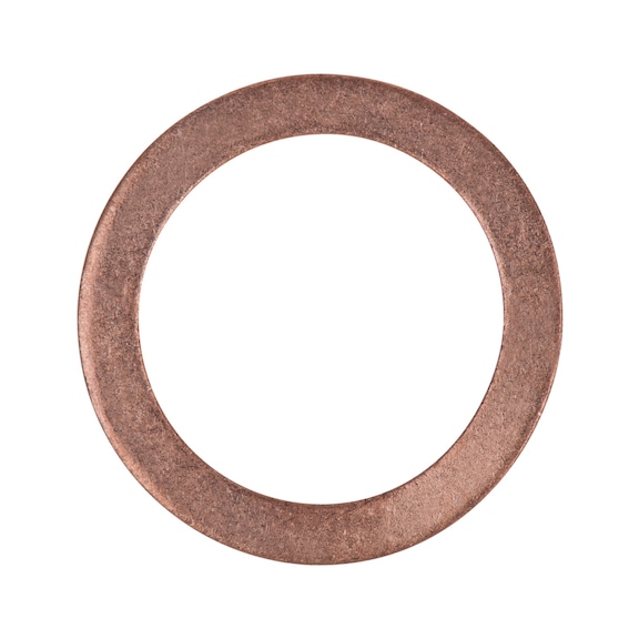 Sealing ring, copper, outer diameter: 26 mm, inner diameter: 19 mm, pack of 25 - Seal (other)