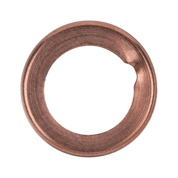 Sealing ring, folding ring, outer diameter: 17 mm, inner diameter: 12 mm, pack of 10 - Seal (other)