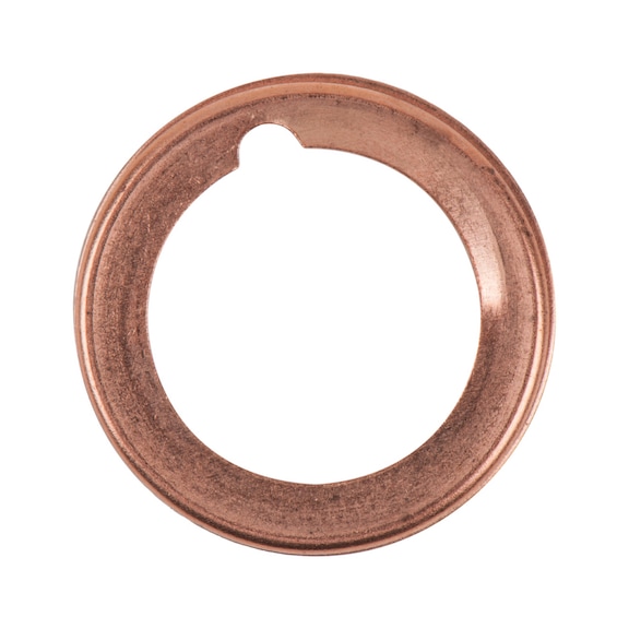 Sealing ring, folding ring, outer diameter: 21 mm, inner diameter: 15 mm, pack of 10 - Seal (other)