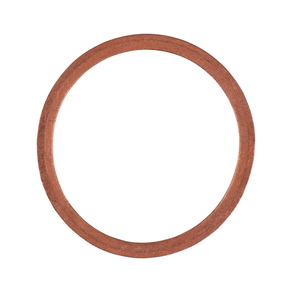 Sealing ring, copper, outer diameter: 31 mm, inner diameter: 26 mm, pack of 25 - Seal (other)