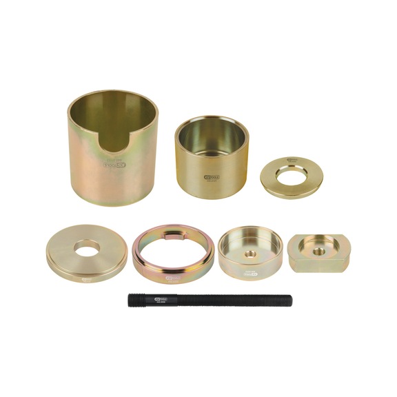 Silent bearing tool set, 8-piece, for BMW X5 rear axle - Motor vehicle (other parts, miscellaneous)