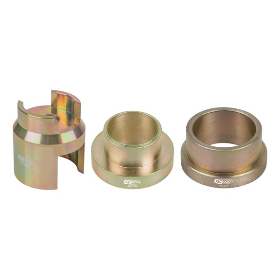 KS TOOLS Pressure piece set for BMW E30 / E36, external, 3-piece - Pressure piece