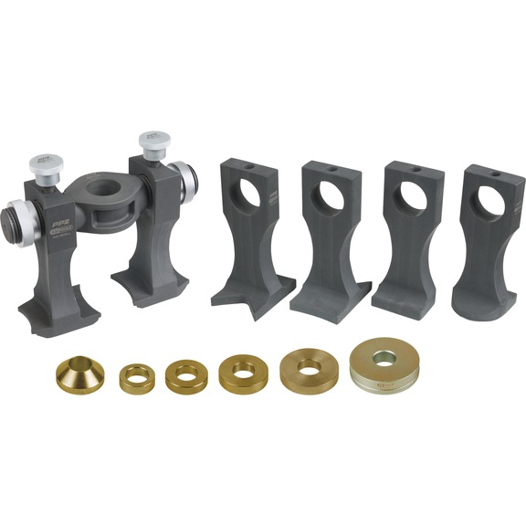 Universal tool for bolted and compact wheel bearing removal, 17-piece - Tools (miscellaneous)