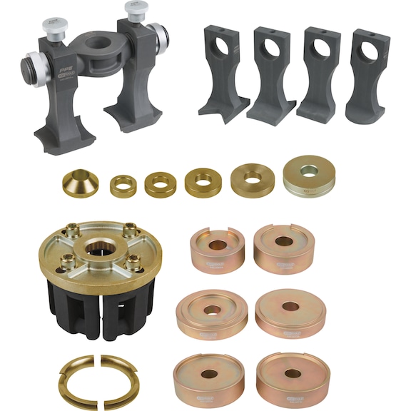 Universal tool for bolted and compact wheel bearing assembly, 33 pieces - Tools (miscellaneous)