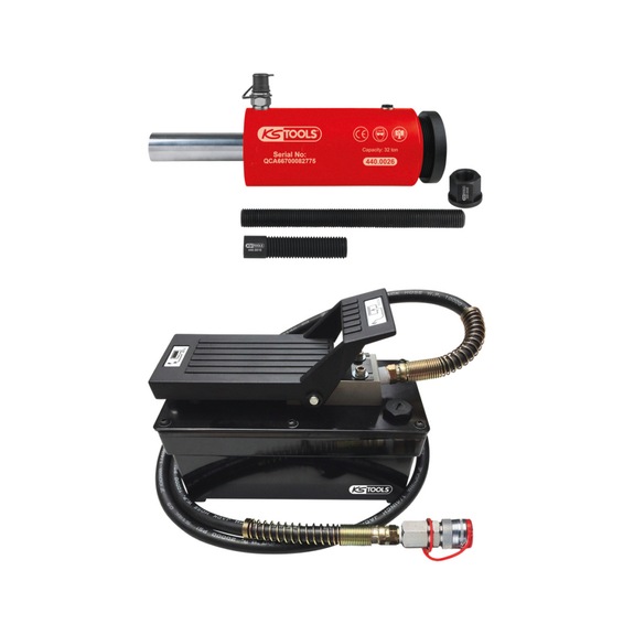 Hydraulic unit 32t, with air-hydraulic pump, 9-piece - Hydraulics (other)