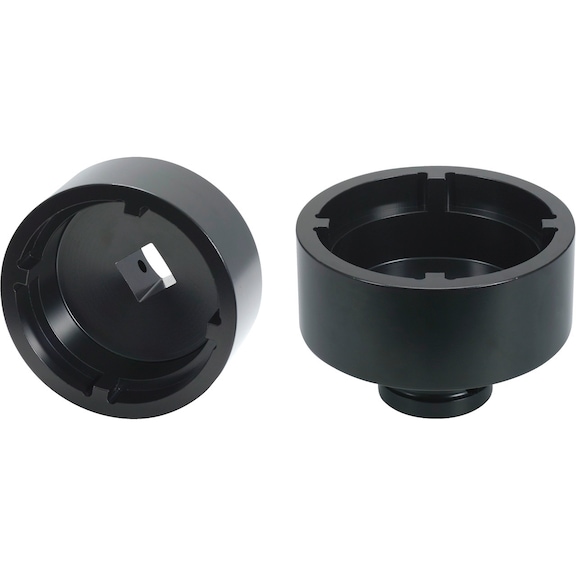 1/2 inch slotted nut KM8, internal pin - Slotted nut