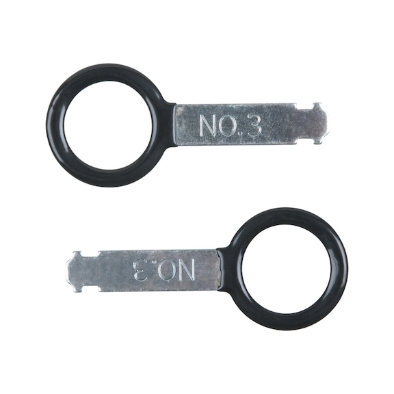 Radio/navigation device unlocking tool, VW, 2-piece - Special automotive tools: Radio and navigation system