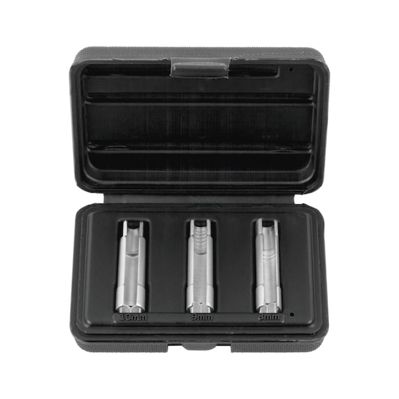Special glow plug socket set, 3-piece - Glow plug socket wrench