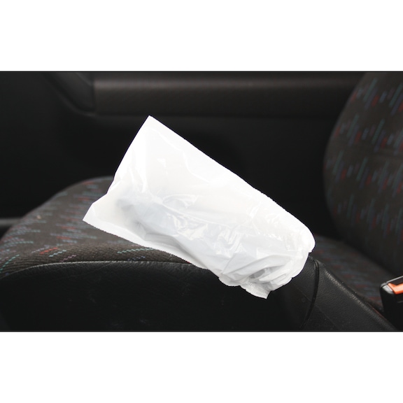 Disposable handbrake lever covers, white, 500 pieces - Protective cover (other)