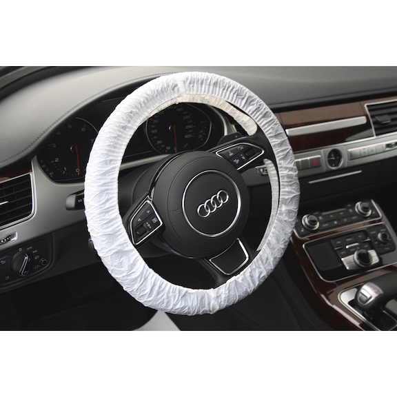 Disposable steering wheel covers, white, 250 pieces - Protective cover (other)