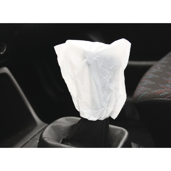 KS TOOLS Disposable gear lever covers, white, 500 pieces - Protective cover (other)