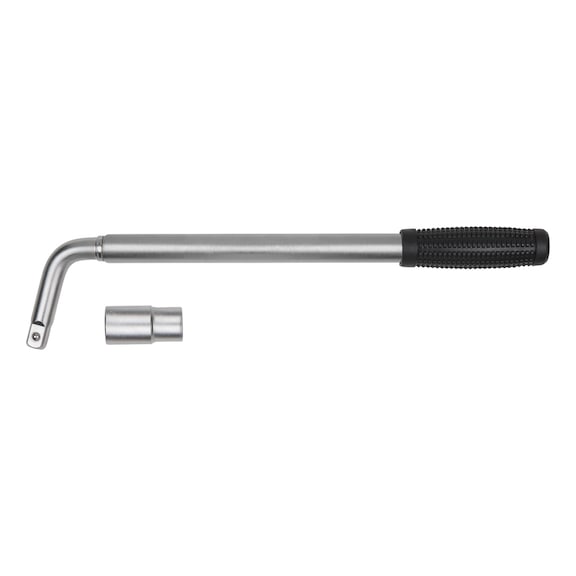 Telescopic socket wheel nut wrench, 17 mm - Wheel nut wrench