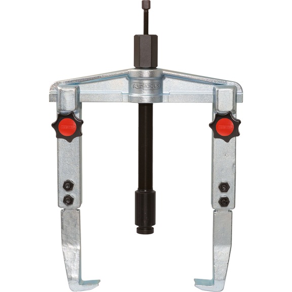 Hydraulic quick-release universal puller, 2-armed, 110–520 mm, 425 mm - Universal puller, 2-armed