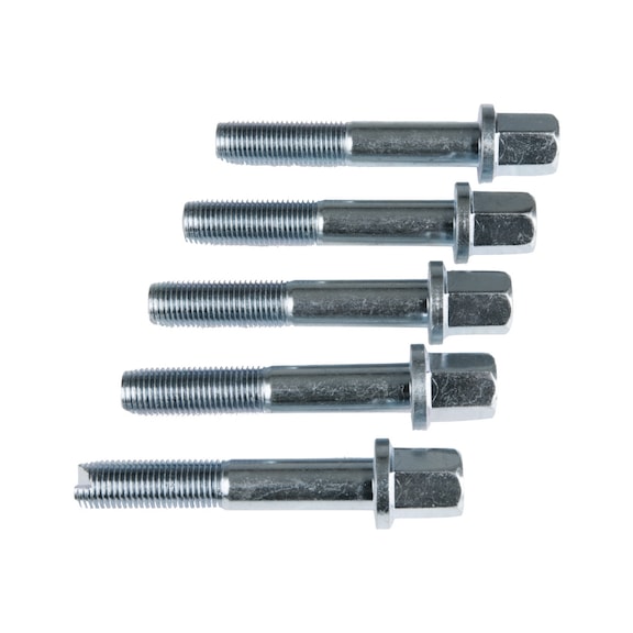 Puller screws with collar, cleaning groove M14x1.5, pack of 5 - Pulling tool, extractor (individual parts)