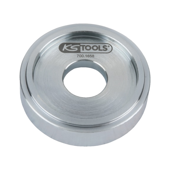 Pressure piece with collar, removal - Pressure piece