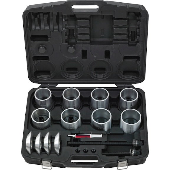 Pressure and pull sleeve set, in plastic case, 22 pieces - Multifunctional tool